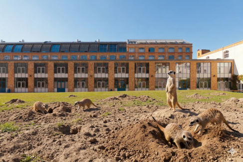 Natürliche Drainage-Spezialisten im Einsatz (KI-generiert)