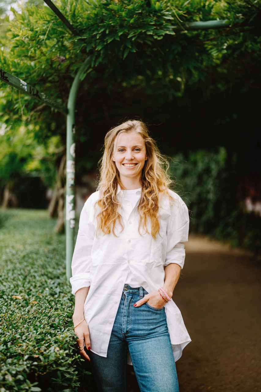 Marlene Zeitler im Park