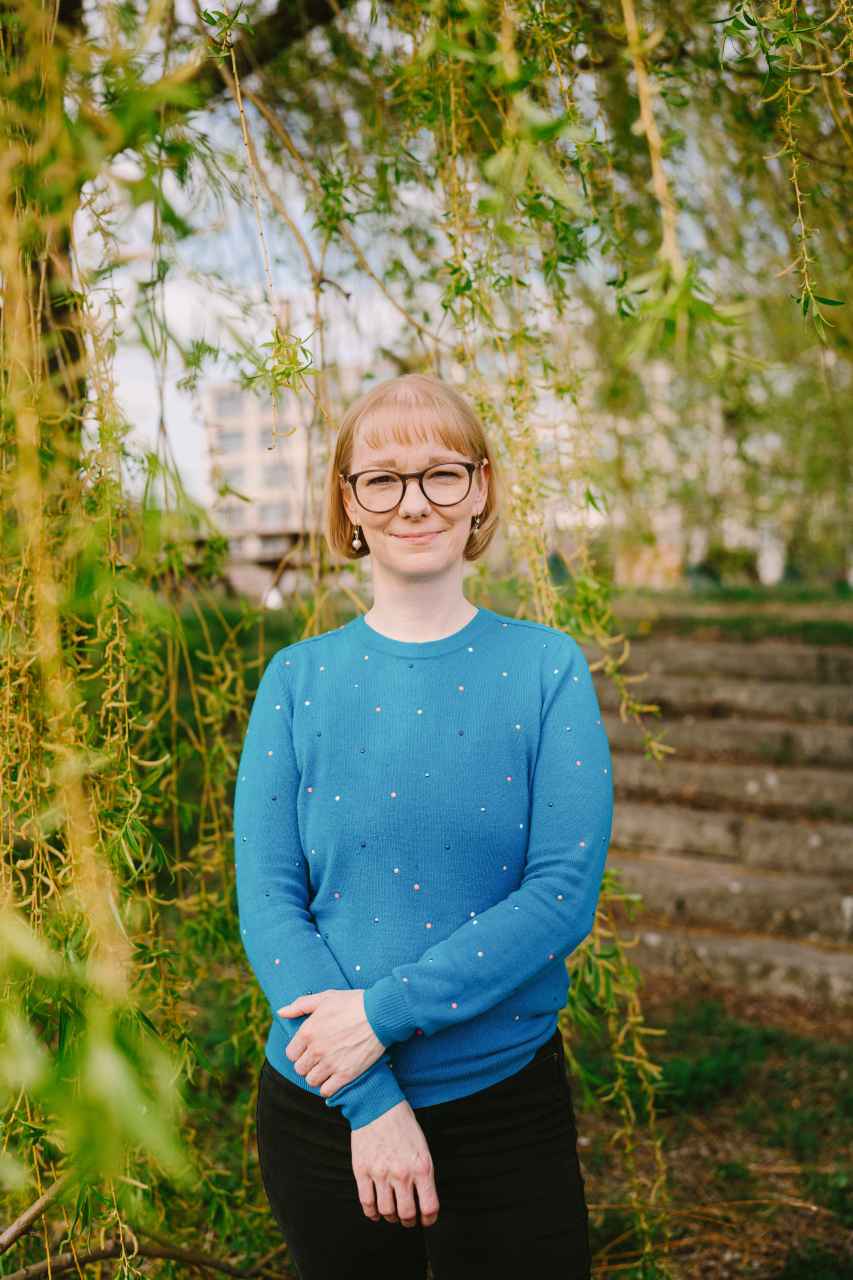 Patricia Heitmann auf dem Campus Wilhelminenhof