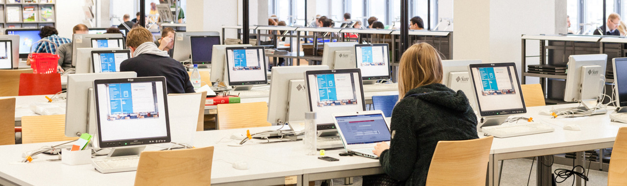 Bibliothek auf dem Campus Wilhelminenhof