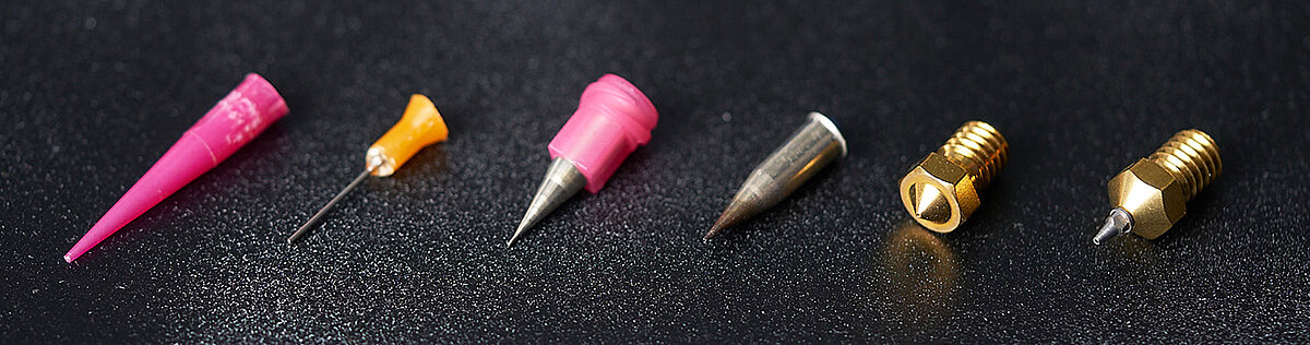Düsen für die Pulverzuführung beim 3D-Druck