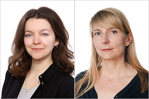 Lina Pfeifer left and Johanna Michel
