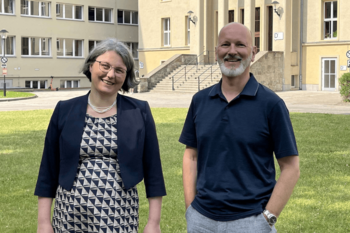 Prof. Dr. Annabella Rauscher-Scheibe und Andreas Wüthrich © HTW Berlin_Gisela Hüttinger