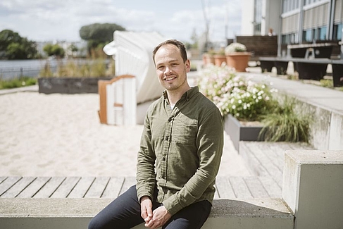 Johannes Kristan am Spreestrand