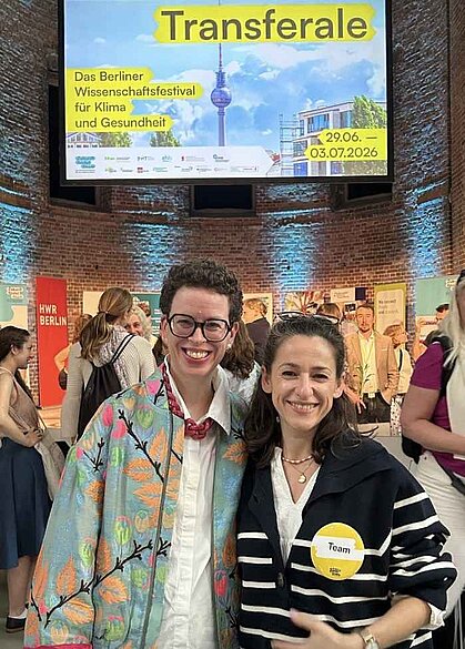 Prof. Dr. Stefanie Molthagen-Schnöring (links) und Ella Frühwirt © HTW Berlin