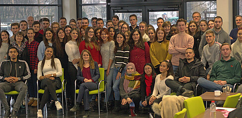 Die Teilnehmende des internationalen Studierendentreffens von Projekt INTENSE an der HTW Berlin.