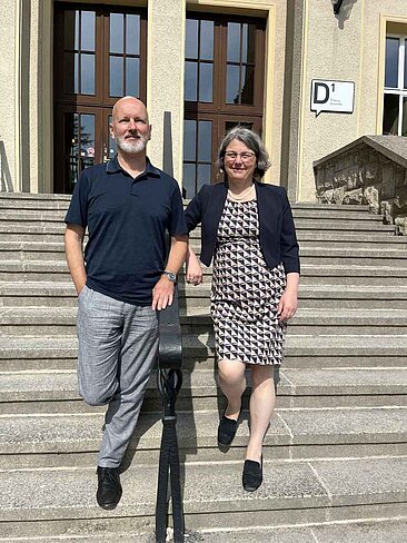 Prof. Dr. Rauscher-Scheibe und Andreas Wüthrich © HTW Berlin_Gisela Hüttinger
