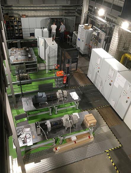 Students in the test stand