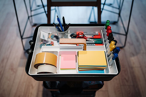 Design-Thinking-Materialien im Berliner Ideenlabor