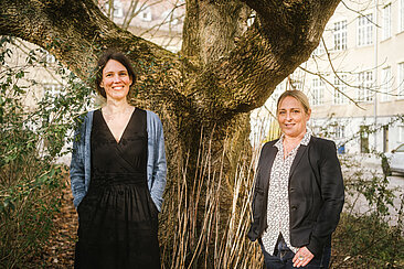 Johanna Backes und Anett Geithner von HTW-Integra
