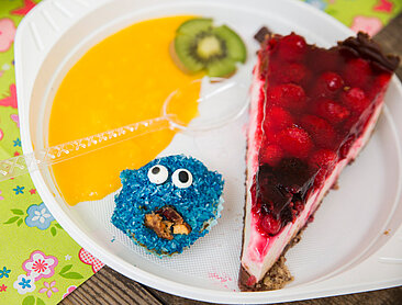 Himbeer-Joghurt-Torte und Krümelmonster-Muffins
