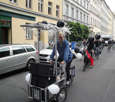 Das Soundbike des Vereins bei einem Event
