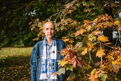 Michael Scholz auf dem Campus Treskowallee