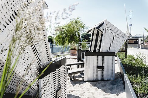 Strand auf dem Campus Wilhelminenhof