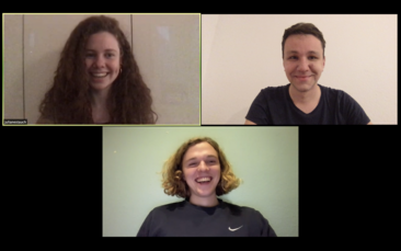 Das HTW-Team hinter der App "wesolate" in einer Videokonferenz