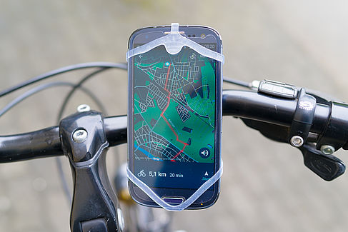 Die Fahrradhalterung für Smartphones