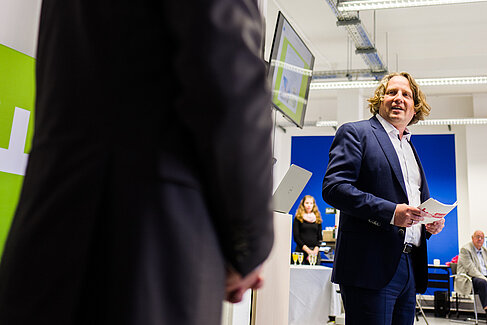 Staatssekretär Christian Rickerts bei der Eröffnung