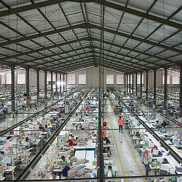 Textilfabrik in Asien