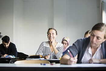 A Student at foreign languages training