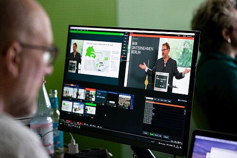Liveübertragung der Veranstaltung © Businessfotografie Inga Haar | Markus Stegner