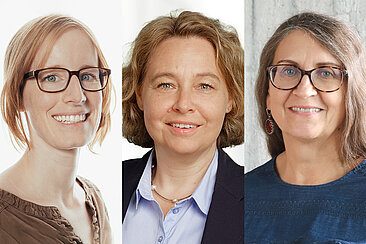 Birte Malzahn, Claudia Lemke und Vera Meister