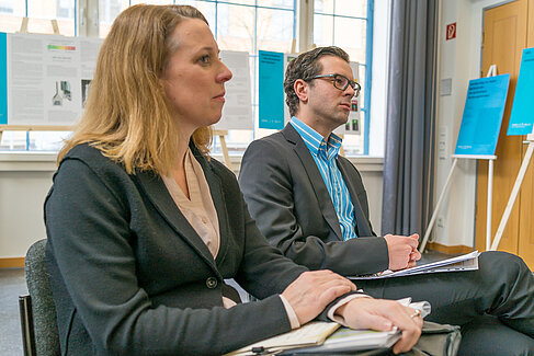 Mitglieder der Jury bei der Präsentation
