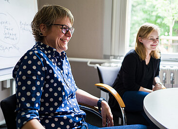 Michaela Frana und Katja Burré vom Career Service