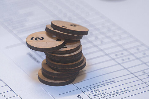 Tokens aus Holz