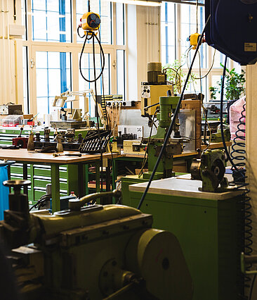 Blick in die Zentralwerkstatt