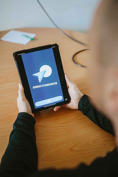 Screen mit Anwendung