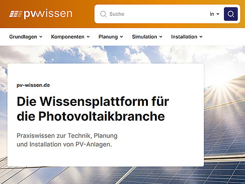 Screenshot einer Webseite 
