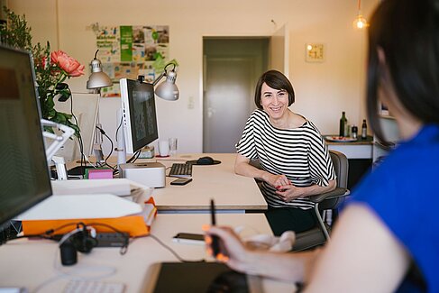 Juliane Strehmann im Gespräch