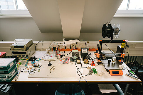 3D-Drucker im Labor des Projekts