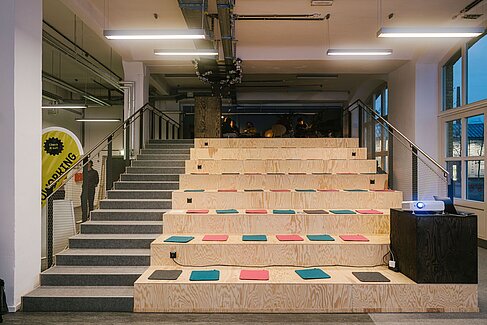 Offener Raum des Co-Working Spaces 