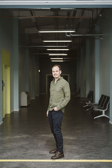 Johannes Kristan im Flur