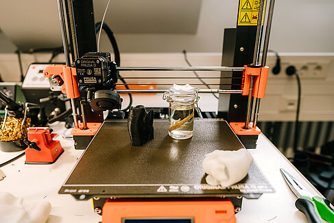 3D-Drucker im Labor des Projekts