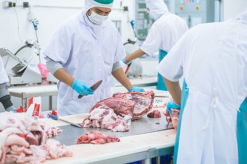 Herausfordernd: die Arbeit im Kühlhaus 