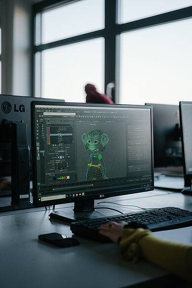 Rigging-Entwurf einer Studentin