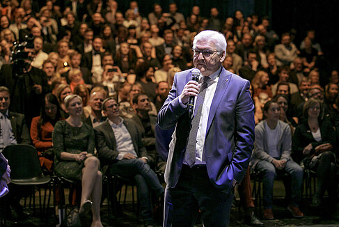 Frank-Walter Steinmeier bei der Preisverleihung