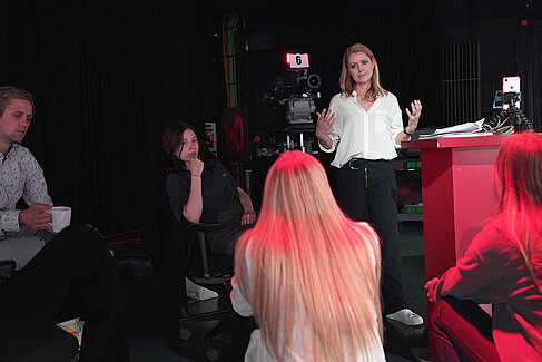 Menschen im Studio