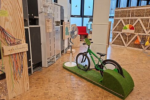 Fahrrad in einem Raum